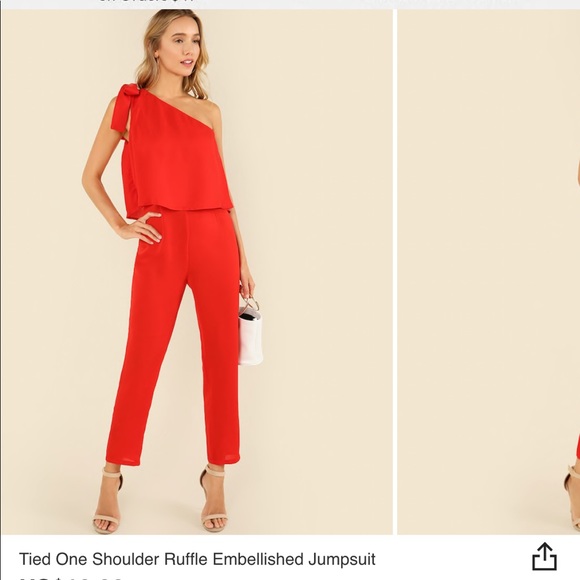red jumpsuit shein